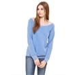 Ladies' Sponge Fleece Wide Neck Sweatshirt