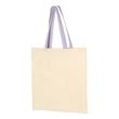 Q-Tees Economical Tote with Contrast-Color Handles