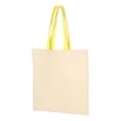 Q-Tees Economical Tote with Contrast-Color Handles