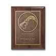 Double Etch Plaq - Walnut Piano Finish