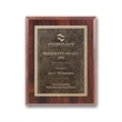 Double Etch Plaq - Walnut Finish