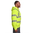 Men's Berne Hi-Vis Class 3 Lined Hooded Sweatshirt