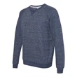 JERZEES Snow Heather French Terry Crewneck Sweatshirt