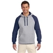 Adult 8 oz. NuBlend® Colorblock Raglan Pullover Hooded Sw...