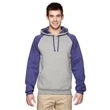 Adult 8 oz. NuBlend® Colorblock Raglan Pullover Hooded Sw...