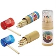 Colored Pencils in Tube with Sharpener