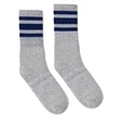 SOCCO USA-Made Striped Crew Socks