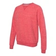 JERZEES Snow Heather French Terry Crewneck Sweatshirt