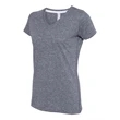 LAT Women's Harborside Melange V-Neck T-Shirt