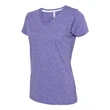 LAT Women's Harborside Melange V-Neck T-Shirt