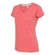 LAT Women's Harborside Melange V-Neck T-Shirt