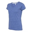 LAT Women's Harborside Melange V-Neck T-Shirt