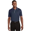 Sport-Tek Dri-Mesh Polo with Tipped Collar and Piping.