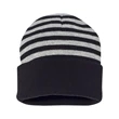Sportsman 12" Striped Knit Beanie