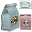 Velcro Roll up Insulated Lunch Bag w/ Marble Finish Lunchbox
