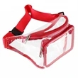 Clear Fanny Pack w/ Three Zipper Pockets Transparent PVC Bag