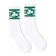 SOCCO USA-Made Striped Crew Socks