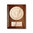 Etch/Frosted Plaq - Walnut Rolled Edge/Gold
