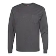 Hanes Authentic Long Sleeve Pocket T-Shirt