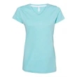 LAT Women's Harborside Melange V-Neck T-Shirt