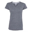 LAT Women's Harborside Melange V-Neck T-Shirt