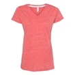 LAT Women's Harborside Melange V-Neck T-Shirt