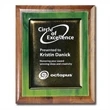 Metallic Fusion Plaque - Walnut/Green