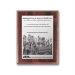 Metal Photo Plaq - Walnut Finish