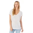 Ladies' Slinky-Jersey V-Neck T-Shirt