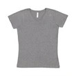 Ladies' V-Neck Fine Jersey T-Shirt