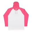 Men's Hooded Raglan Long Sleeve Fine Jersey T-Shirt