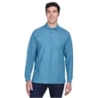 Men's Pima Pique Long-Sleeve Polo