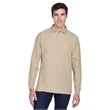 Men's Pima Pique Long-Sleeve Polo
