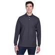 Men's Pima Pique Long-Sleeve Polo