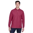 Men's Pima Pique Long-Sleeve Polo