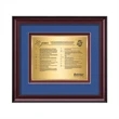 Caprera Certificate TexEtch Horiz - Mahogany