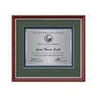 Baron Certificate TexEtch Horiz - Mahogany/Silver
