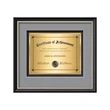 Baron Certificate TexEtch Horiz - Black/Gold