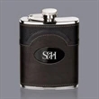 Regent Hip Flask -  Black Nickel Plate