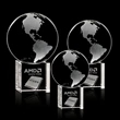 Globe Award on Cube - 3D