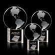 Globe Award on Cube - 3D