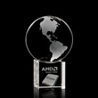 Globe Award on Cube - 3D