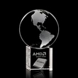 Globe Award on Cube - 3D