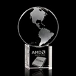 Globe Award on Cube - 3D