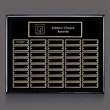 Oakleigh Horiz Pert/Plaque - Black/Gold