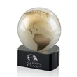 Globe on Crescent - White