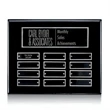 Oakleigh Horiz Pert/Plaque - Black/Silver