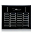 Oakleigh Horiz Pert/Plaque - Black/Silver