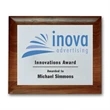 Screenprint Aluminum - Walnut Rolled Edge