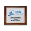 Screenprint Aluminum - Walnut Rolled Edge